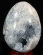 Gorgeous Celestine (Celestite) Geode Egg - Madagascar #37065-3